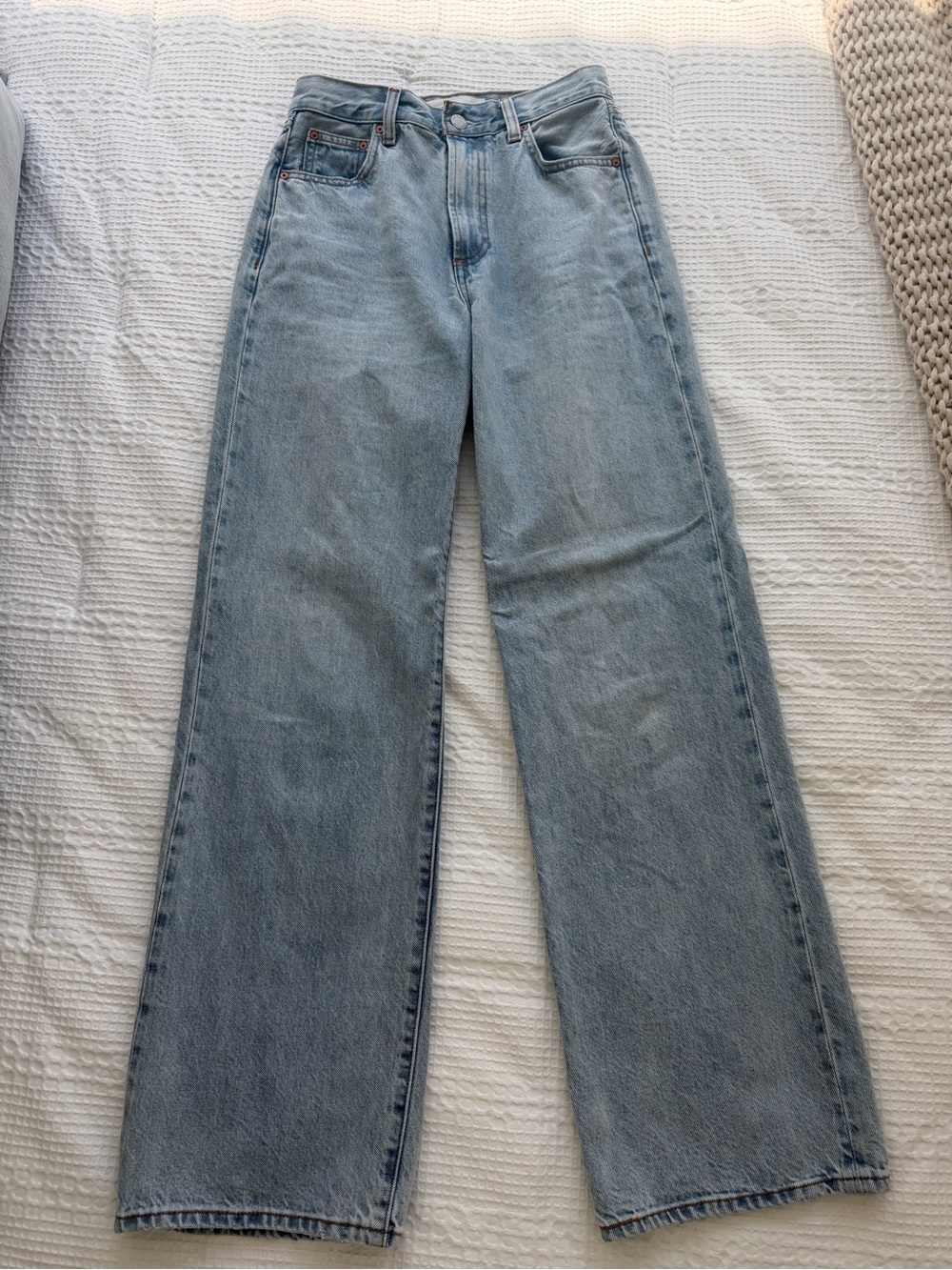 Denim Forum High Rise Wide Leg Jeans